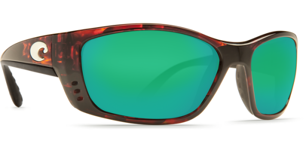 Costa Del Mar Fisch Polarized Sunglasses Tortoise Green Mirror Poly
